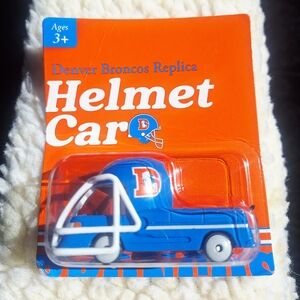 NWT - Denver Broncos Replica Helmet Car NFL Gate Souvenir Broncos vs Chiefs
